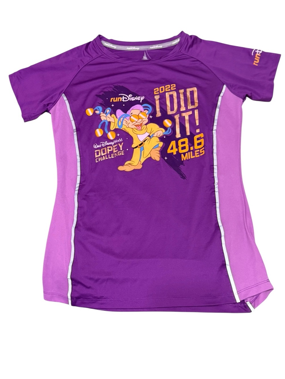 runDisney 2022 "I Did It!" 48.6 miles Dopey Challenge Tee - Purple Size- XS